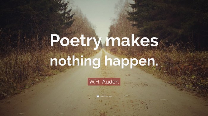 Poetry makes nothing happen by julia alvarez