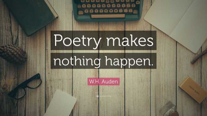 Poetry makes nothing happen by julia alvarez