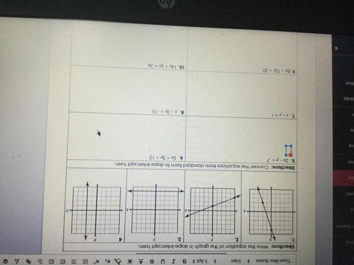 Unit 4 linear equations homework 1 slope answer key